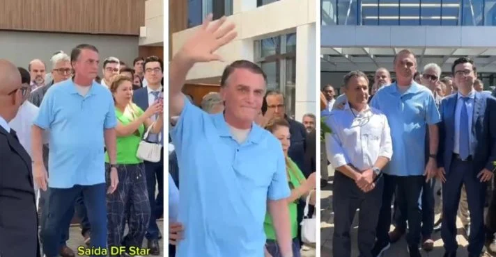 Bolsonaro recebe alta, e apoiadores fazem homenagem em frente ao hospital