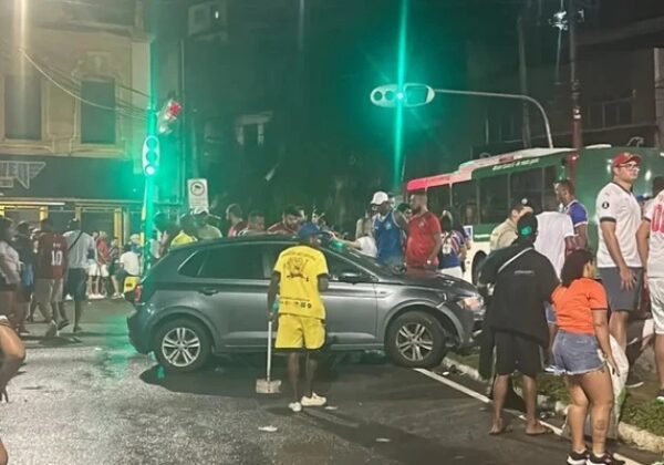 Cinco torcedores são atropelados nas imediações da Fonte Nova após clássico Ba-Vi