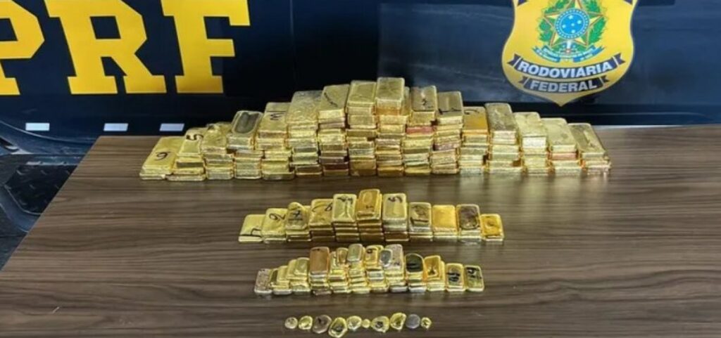 PRF intercepta mais de 100 kg de ouro em BR; valor ultrapassa R$ 60 milhões
