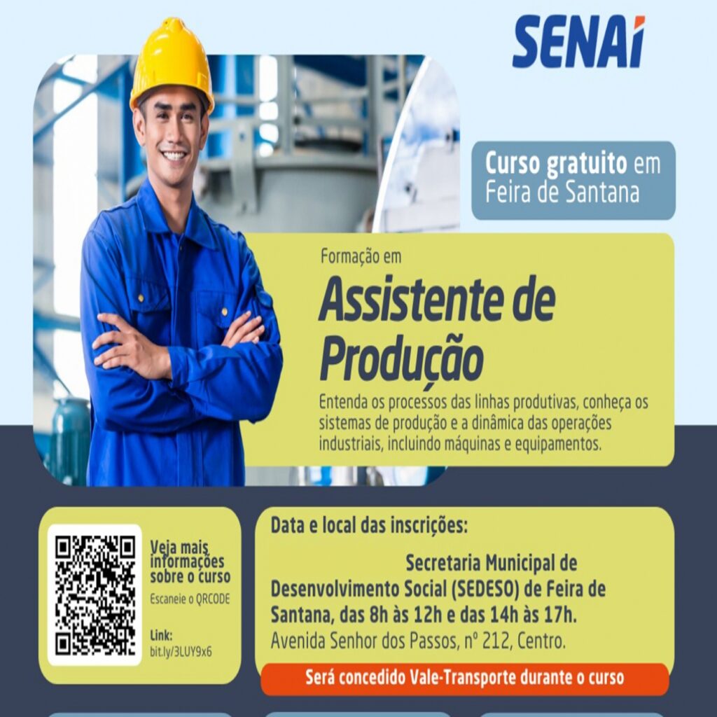 Inscrições para cursos do SENAI são prorrogadas até a próxima sexta (5)