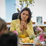 Michelle se posiciona após falas de Flávio, Carlos e Eduardo