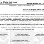 Prefeitura de Feira desapropria área de terra para construção de escola na Conceição