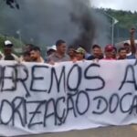 Produtores do sul da Bahia bloqueiam BR-101 em ato contra importação de cacau africano
