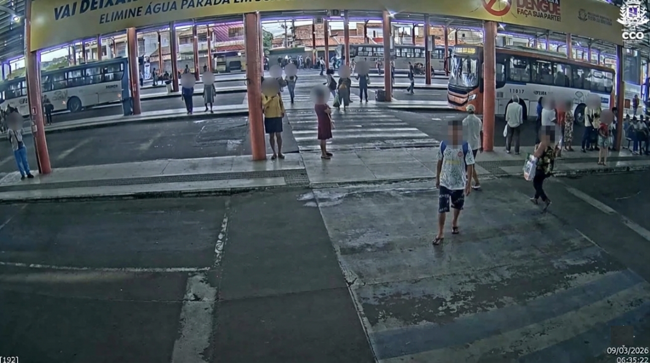 Seprev vai recorrer a imagens de câmeras para tentar identificar criminoso em assalto a ônibus coletivo