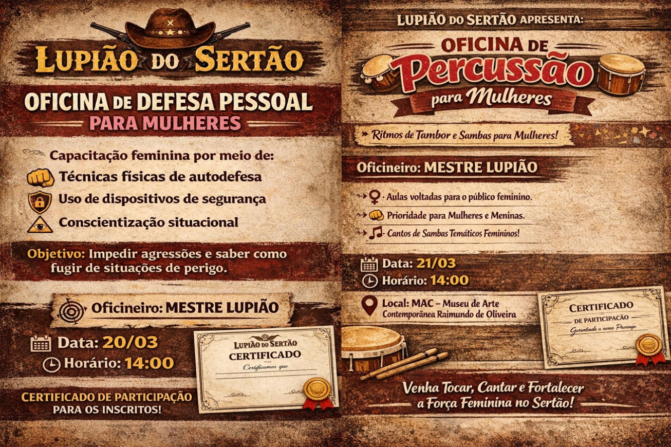 Oficinas voltadas para mulheres movimentam programação do fim de semana em Feira de Santana