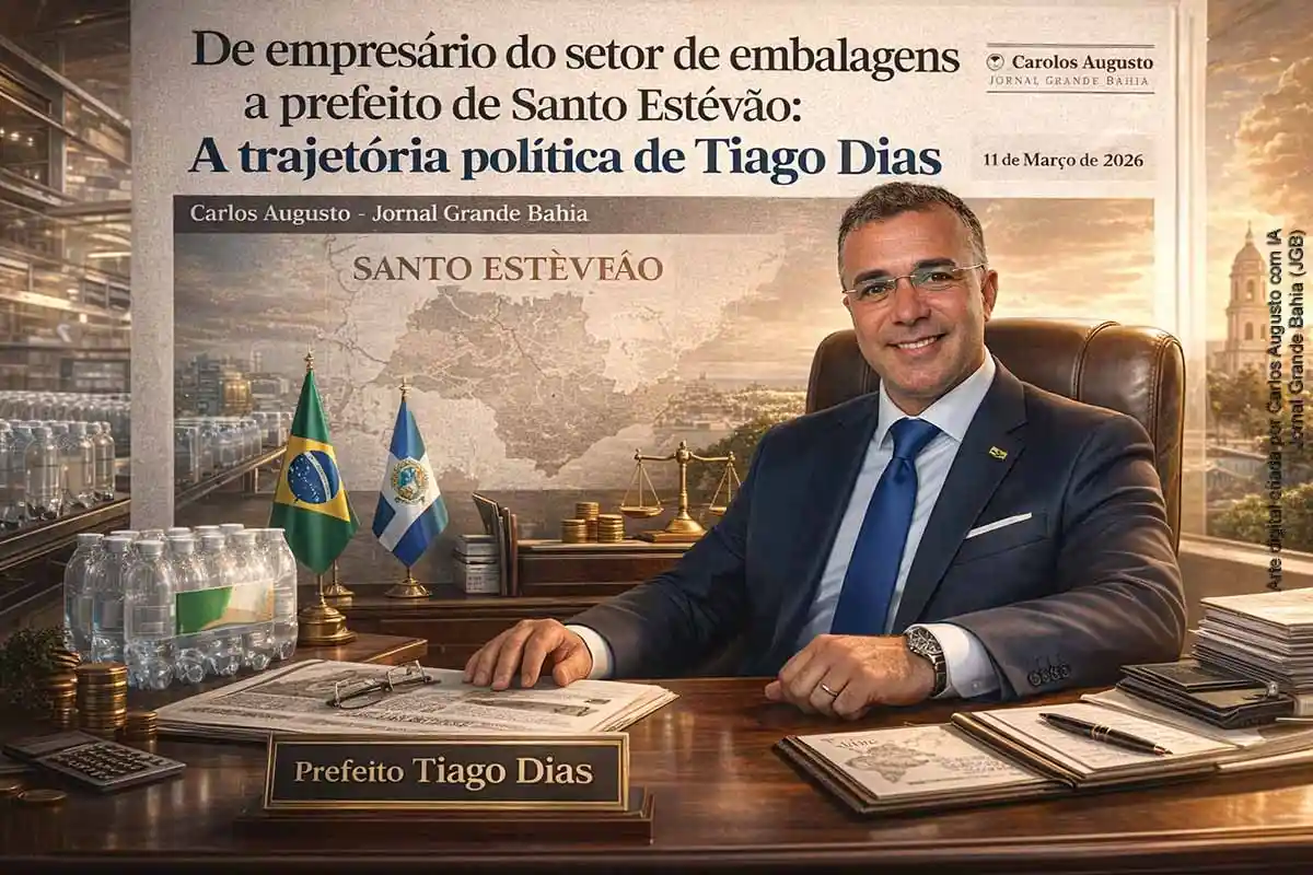 De empresário do setor de embalagens a prefeito de Santo Estêvão: a trajetória política de Tiago Dias