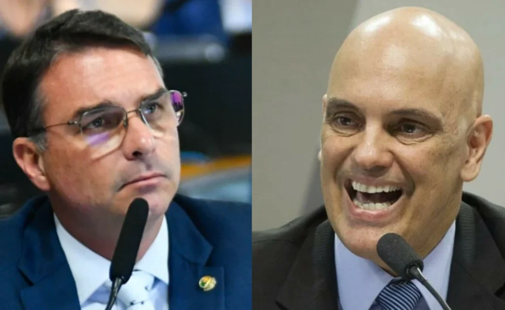 Moraes manda PF abrir inquérito contra Flávio por post sobre Lula