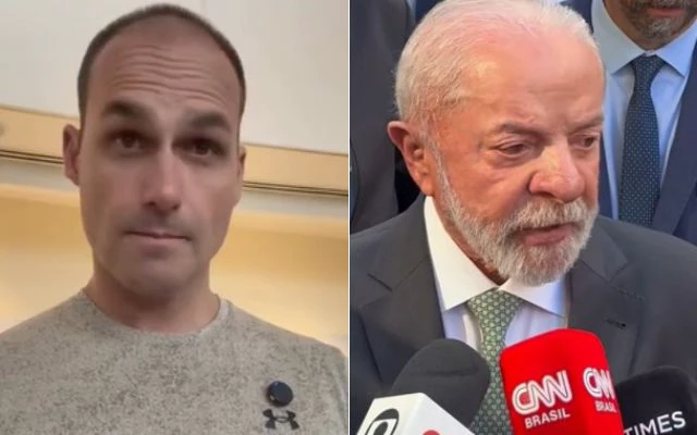 Eduardo reage a fala de Lula sobre “reciprocidade” aos EUA