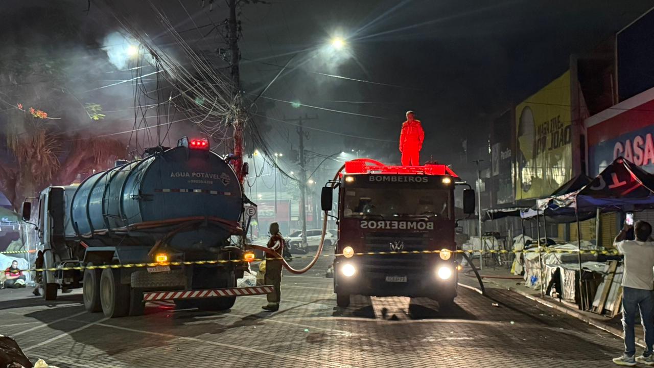Ação integrada da Prefeitura garante resposta rápida a incêndio e preserva comércio vizinho no Centro