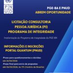 PGE-BA abre seleção para implantação de Programa de Integridade em parceria com o PNUD