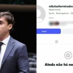 Perfil de Nikolas aparece com todas as postagens apagadas